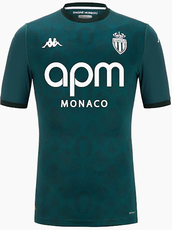 AS Monaco maglia da trasferta uniforme da calcio per adulti maglia da calcio seconda maglia sportiva da uomo 2024-2025